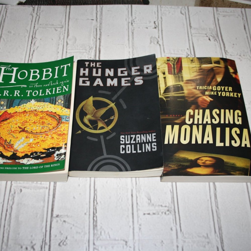 📚 Modern Book Bundle · NWT The Hobbit · Hunger Games · Chasing Mona (bd)